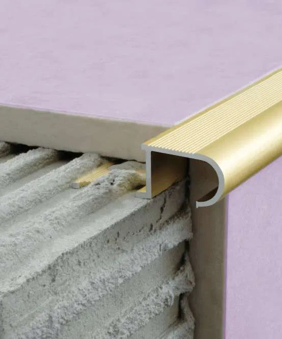 A80 29mm x 17mm x 10mm Stair Nosing Edge Trim Step Edging For Tiles Stair Nosing etc