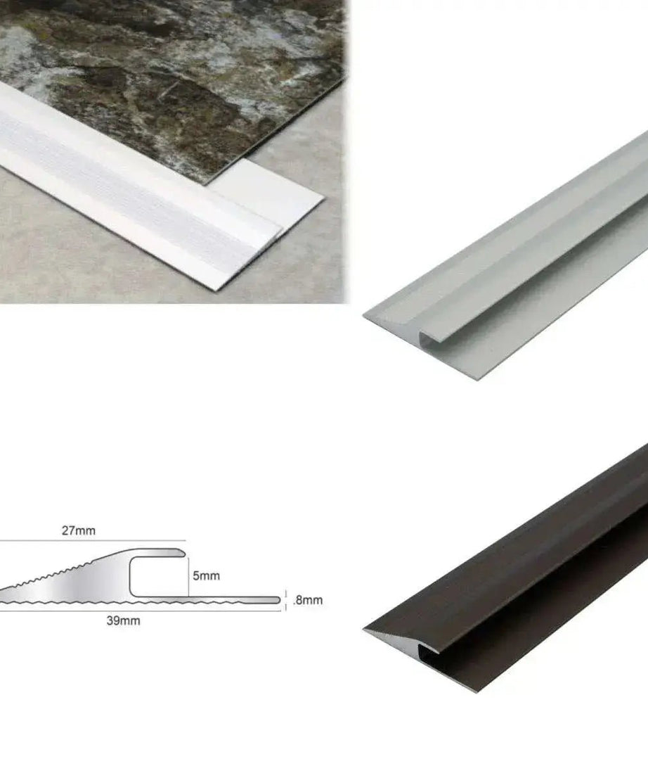 2.7m Click Vinyl Flooring Edge Profile Reducer Trim Threshold Door Bar Lvt - Company