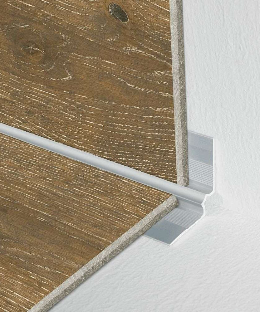 C31 28 x 28mm Anodised Aluminium LVT Stair nosing Inner Corner For 5mm Flooring Stair Nosing etc