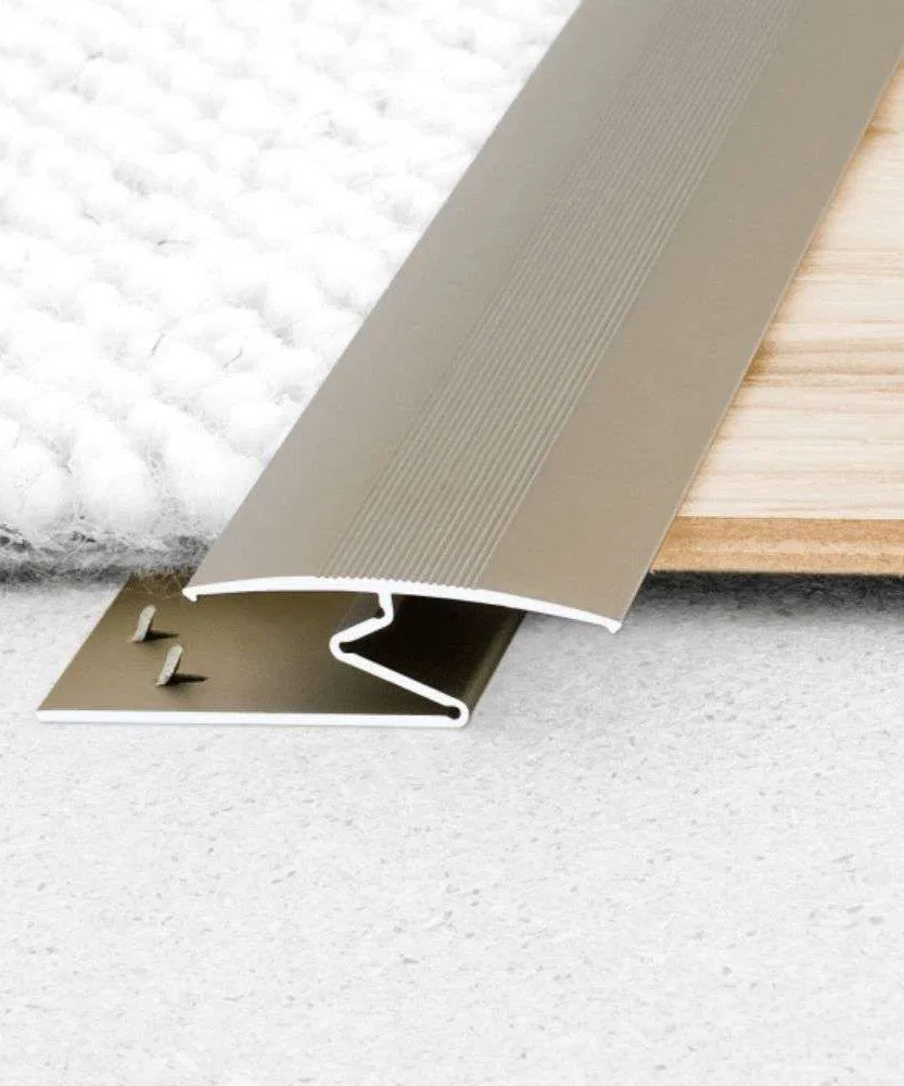 C69 35mm Anodised Aluminium Z Carpet Profile Stair Nosing etc