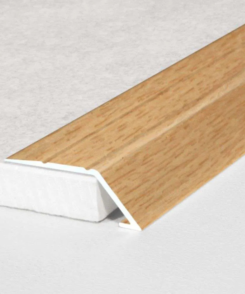 A45 31mm Aluminium Wood Effect Self Adhesive Door Threshold Ramp Profile Stair Nosing etc