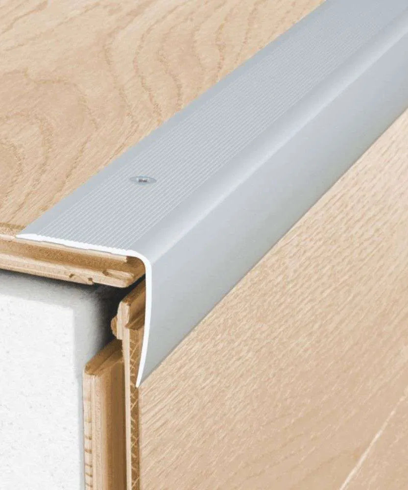 A41 35 x 35mm Anodised Aluminium Non Slip Ribbed Treads Stair Nosing Edge Trim Stair Nosing etc
