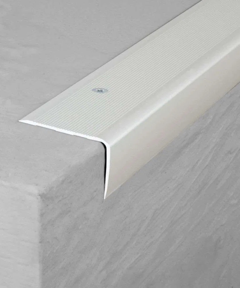 A42 41 x 26.6mm Anodised Aluminium Non Slip Ribbed Treads Stair Nosing Edge Trim Stair Nosing etc
