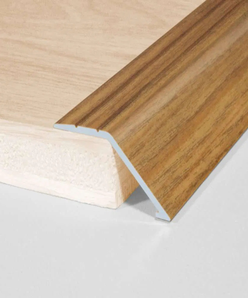 A47 41mm Aluminium Wood Effect Self Adhesive Door Threshold Ramp Profile Stair Nosing etc