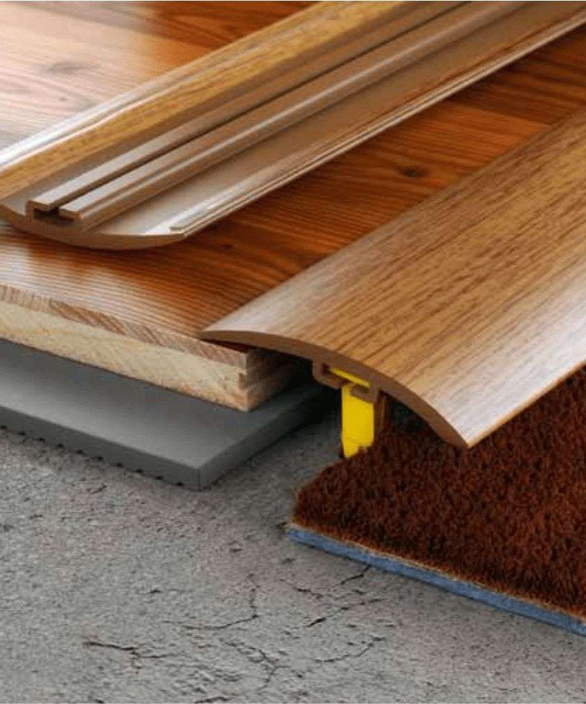 D-P0200 42mm Pvc Wood Effect Door Threshold Strip Stair Nosing etc