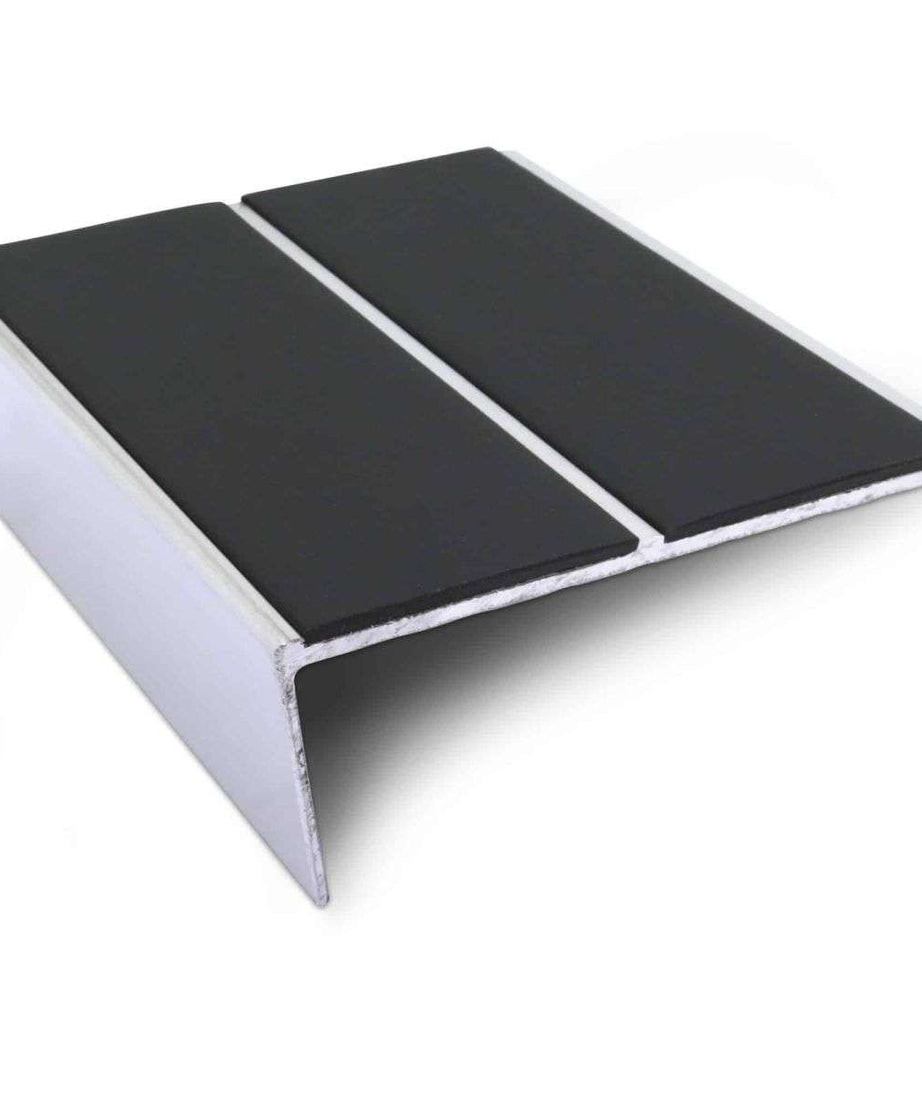 NSL10 85 x 32mm Aluminium Non Slip Stair Nosing Edge Trim With Pvc Insert Stair Nosing etc