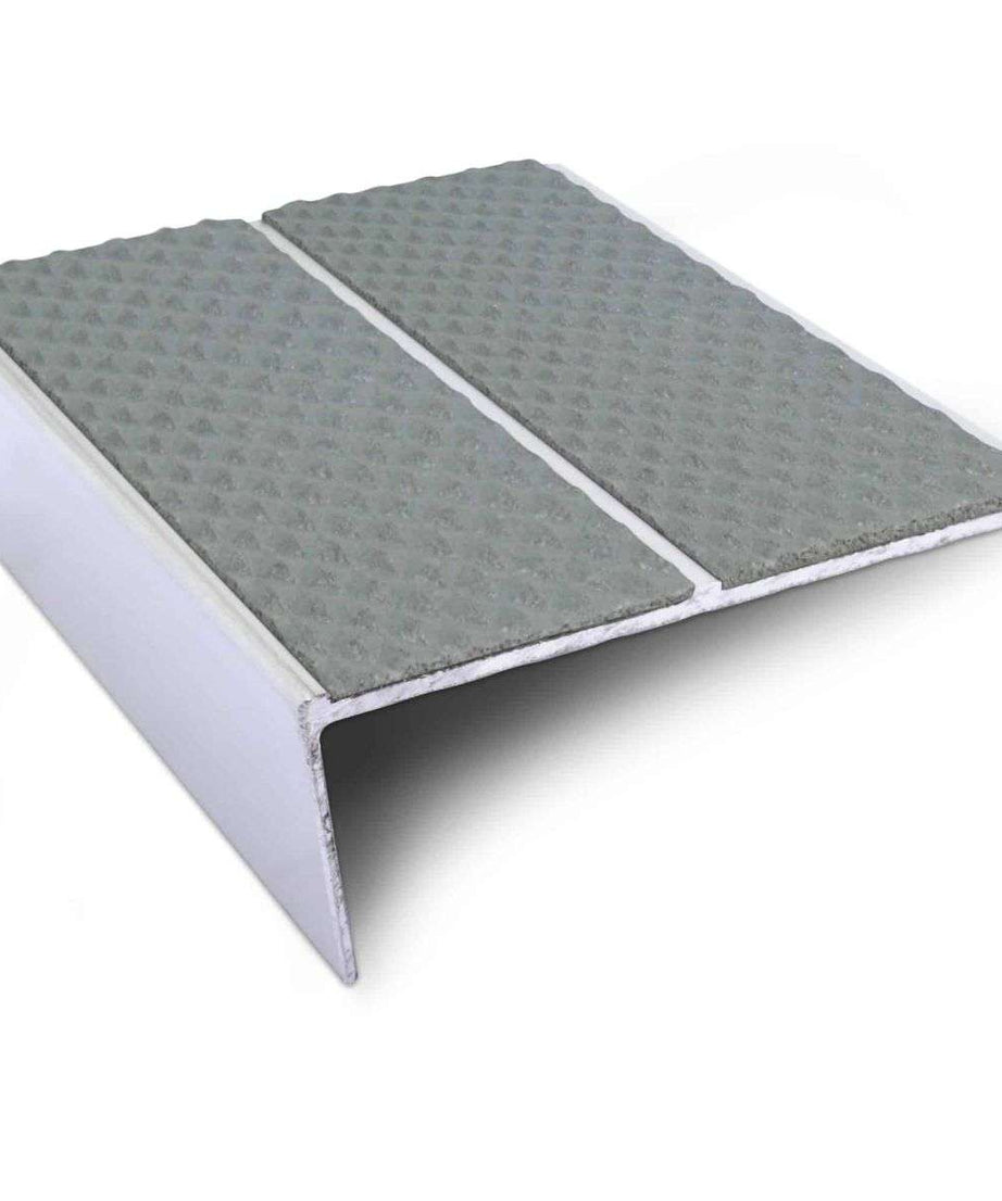 NSL10 Tredsafe 85 x 32mm Aluminium Non Slip Stair Nosing Edge Trim With Pvc Insert Stair Nosing etc