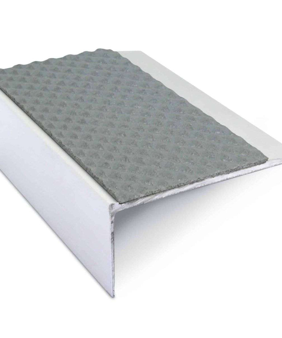 NSL15 Tredsafe 66 x 32mm Aluminium Non Slip Stair Nosing Edge Trim With Pvc Insert Stair Nosing etc