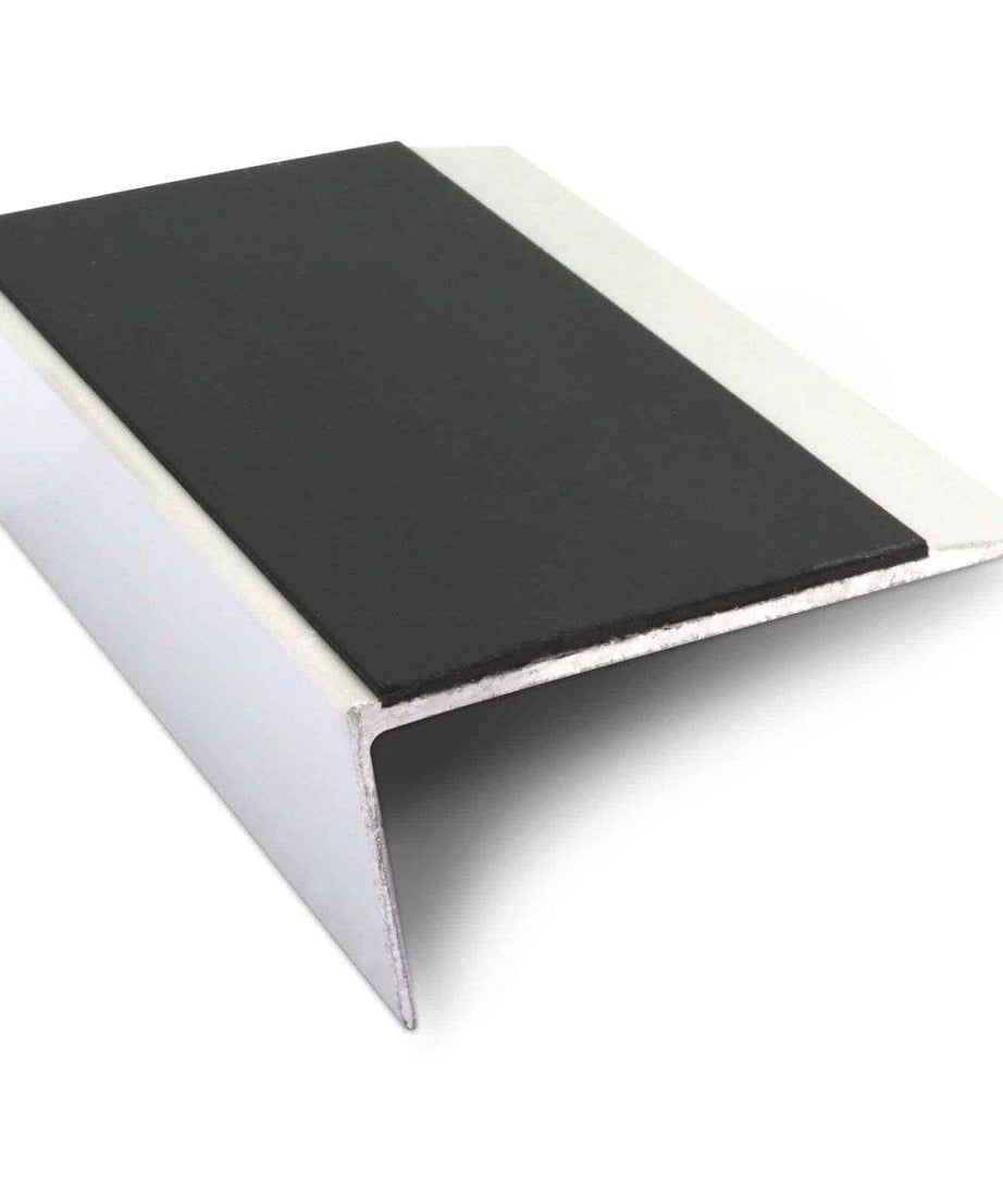 NSL16 66 x 32mm Aluminium Non Slip Stair Nosing Edge Trim With Pvc Insert Rakeback Stair Nosing etc