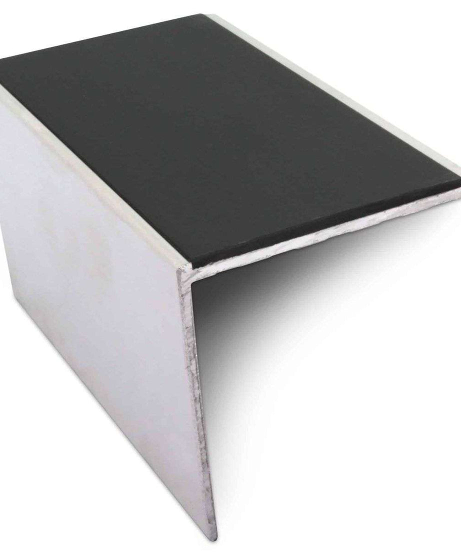 NSL19 56 x 55mm DDA Compliant Aluminium Non Slip Stair Nosing Edge Trim With Pvc Insert Stair Nosing etc