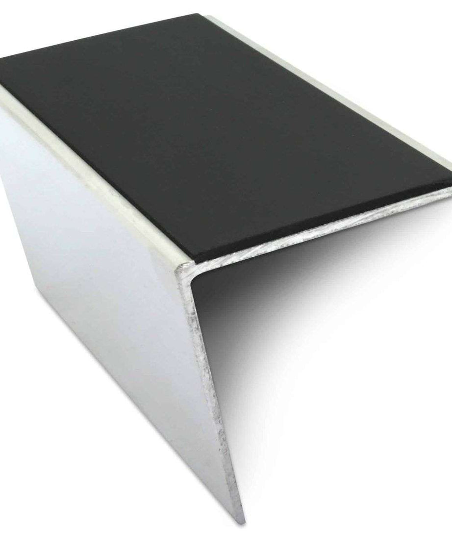 NSL20 57 x 55mm DDA Compliant Aluminium Non Slip Stair Nosing Edge Trim With Pvc Insert Stair Nosing etc
