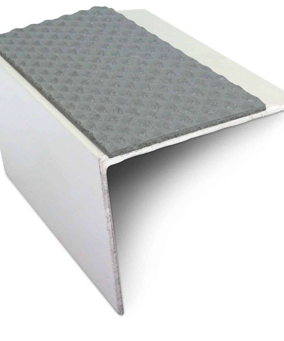 NSL21 Tredsafe 67 x 55mm DDA Compliant Aluminium Non Slip Stair Nosing Edge Trim With Pvc Insert Stair Nosing etc