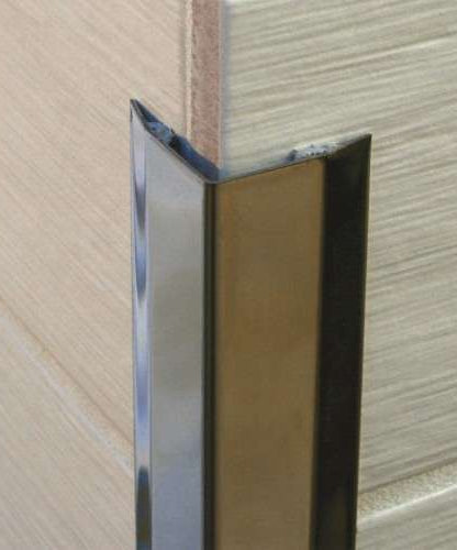 Stainless steel angle wall cladding corner trim protector bevelled edges 30x30mm Stair Nosing etc